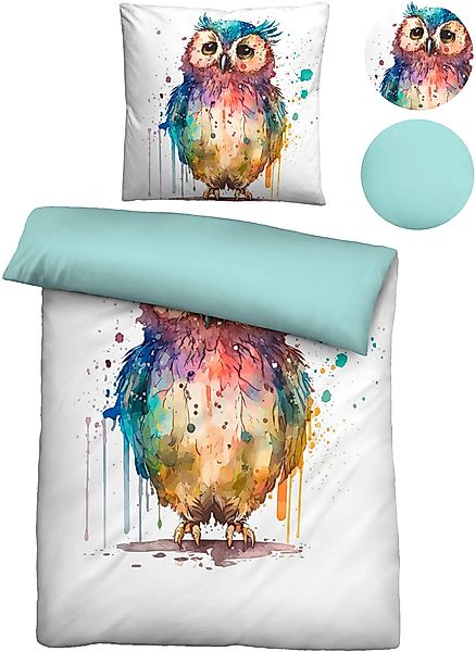Biberna Wendebettwäsche Niko, Linon, 2 teilig, günstig online kaufen