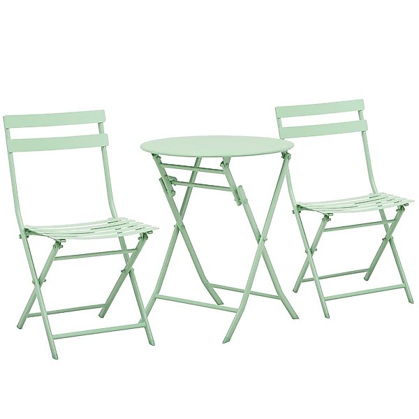 Outsunny Gartenset für 2 Personen Garnitur Balkonmöbel Set Bistrotisch mit günstig online kaufen