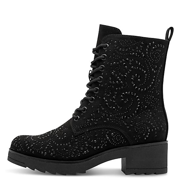 MARCO TOZZI Schnürstiefelette, Blockabsatz, Schnürboots mit funkelnden Stra günstig online kaufen