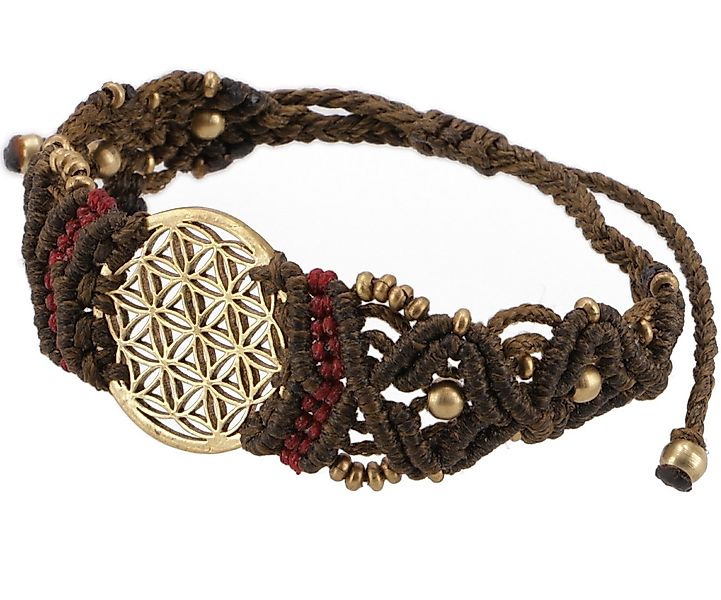 Guru-Shop Armreif Goa Armband, Makramee, Festival Armband - Blume.. günstig online kaufen