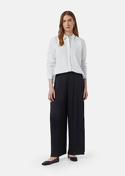 Comma Stoffhose Fließende Plissee-Hose mit leichtem günstig online kaufen