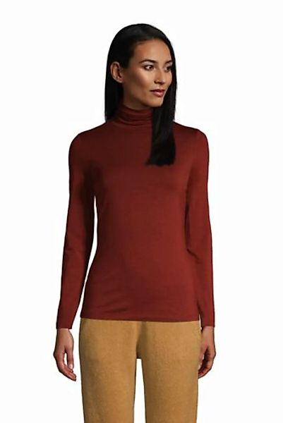 Rollkragenshirt aus Baumwoll/Modalmix, Damen, Größe: XS Normal, Rot, by Lan günstig online kaufen