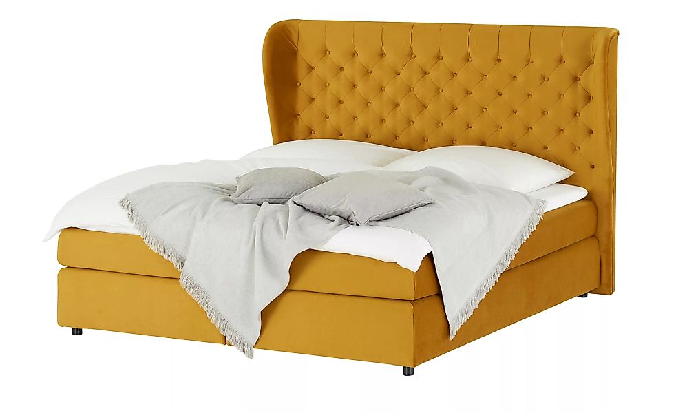 smart Boxspringbett  Queen - gelb - 192 cm - 132 cm - 217 cm - Betten > Box günstig online kaufen