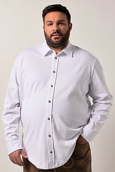 Men Plus Businesshemd Men+ Trachten-Hemd Langarm Jersey Kentkragen günstig online kaufen