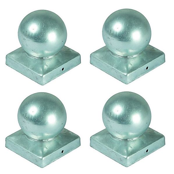 BURI Pfostenkappe 4x Pfostenkappe Kugel 90x90mm Zaunkappe Zierkappe Pfahl K günstig online kaufen