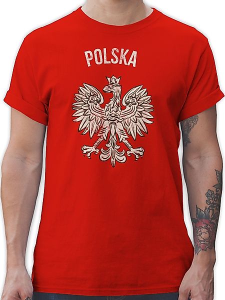 Shirtracer T-Shirt Polska Polnisches Adlerwappen Polen günstig online kaufen