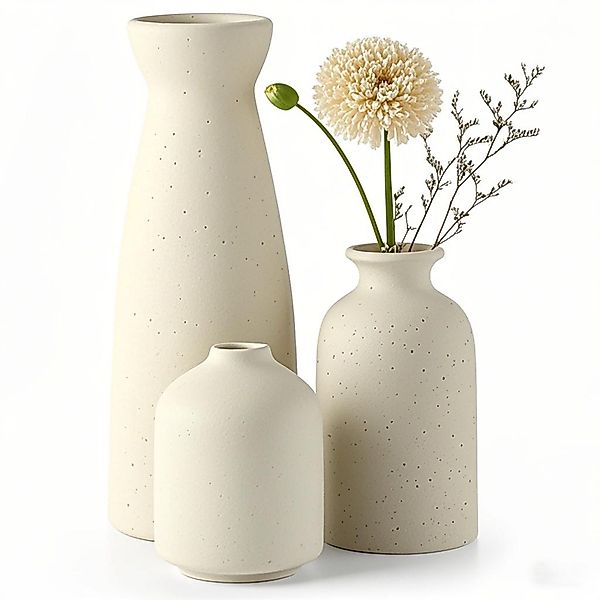 YINDN Dekovase 3er-Set Keramik Vase, Getrocknete günstig online kaufen