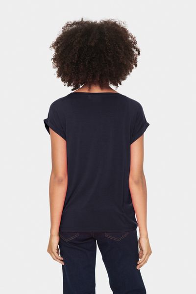 Saint Tropez Rundhalsshirt Basic in edler LYOCELL Qualität günstig online kaufen