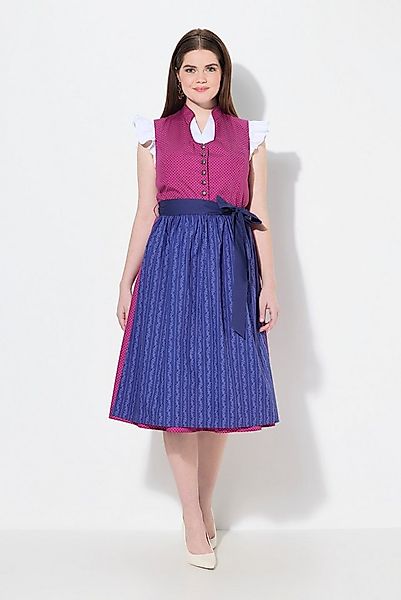 Ulla Popken Dirndl Dirndl Stehkragen Schmuckknöpfe ärmellos günstig online kaufen