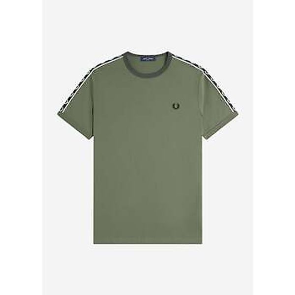Fred Perry  T-Shirt Contrast tape ringer t-shirt - laurel wreath green blac günstig online kaufen