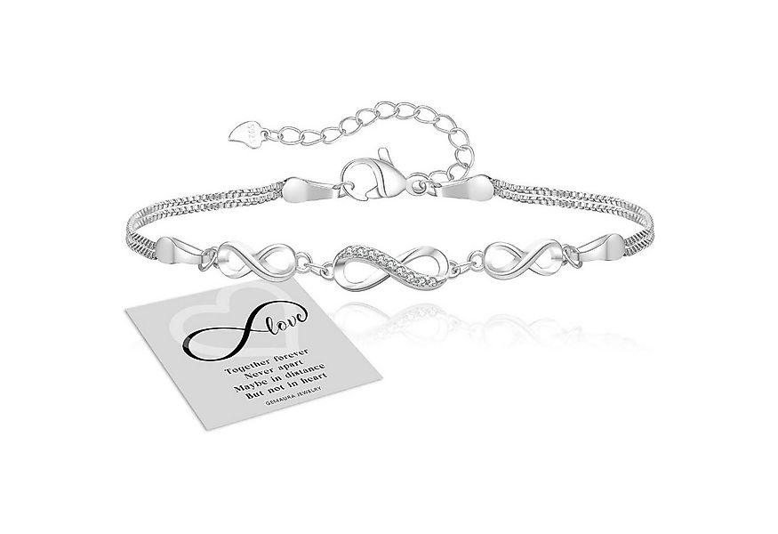 LuxusKollektion Ketten und Armband Set Armband Silber 925 Damen Zirkonia In günstig online kaufen