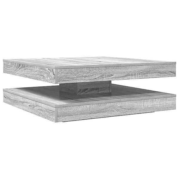 vidaXL Couchtisch 360-Grad Drehbar Grau Sonoma 90x90x34,5 cm 3321356 günstig online kaufen