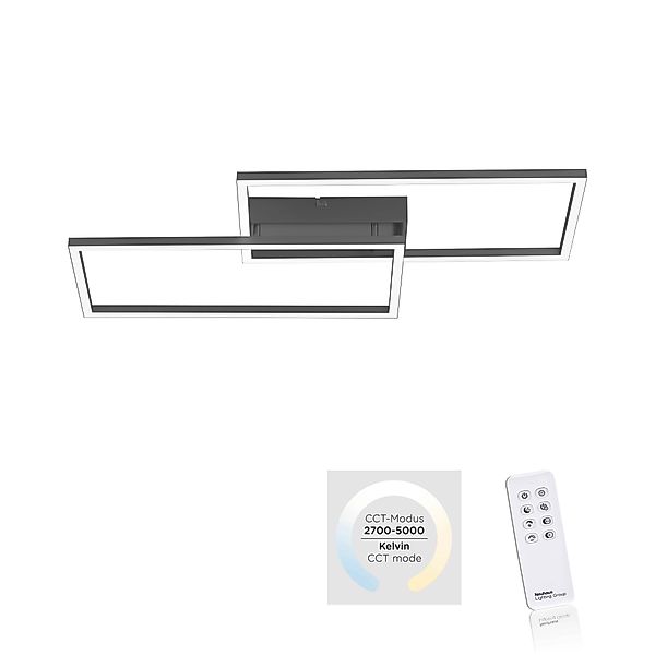JUST LIGHT LED Deckenleuchte »IVEN«, 2 flammig, Leuchtmittel LED-Board   LE günstig online kaufen