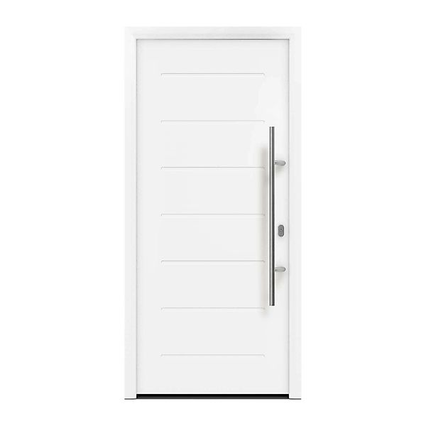 EcoStar Haustür Isopro IP 015 Verkehrsweiß 110 cm x 210 cm DIN R günstig online kaufen