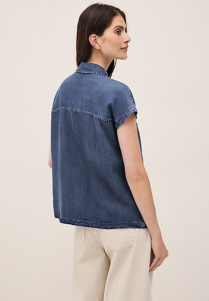 CECIL Jeansbluse Denim-Look, mit Hemdkragen und günstig online kaufen