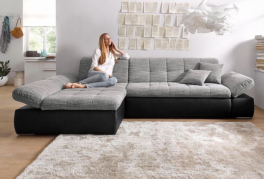 DOMO collection Ecksofa "Moric, L-Form, XXL-Sofa - Breite 300cm", wahlweise günstig online kaufen