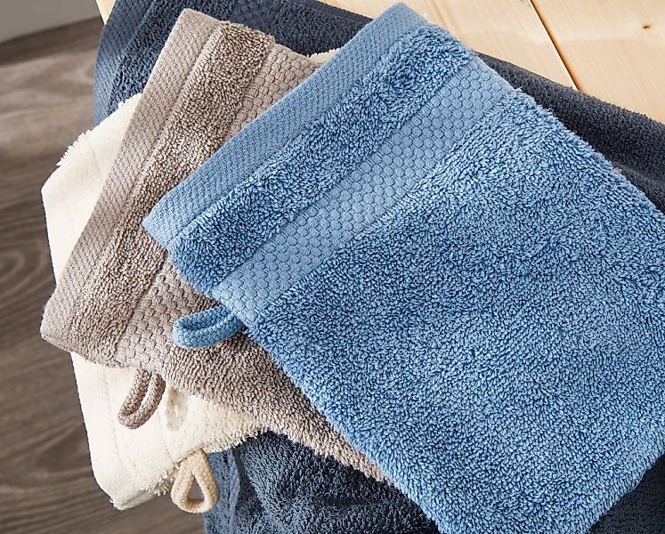 Dyckhoff Waschhandschuh "Planet" 450 g/m², aus reiner Baumwolle, trocknerge günstig online kaufen