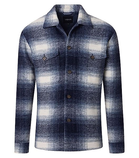 VENTI Langarmhemd VENTI Hemdjacke kariert günstig online kaufen