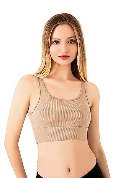 fashionshowcase Bustier-Bikini-Top Damen Sport Bustier Tops – elastisch mit günstig online kaufen