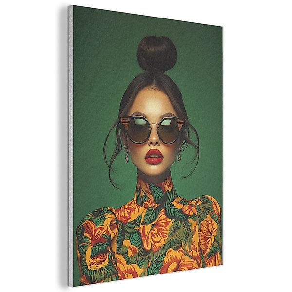 MuchoWow Gemälde Frau - Grün - günstig online kaufen