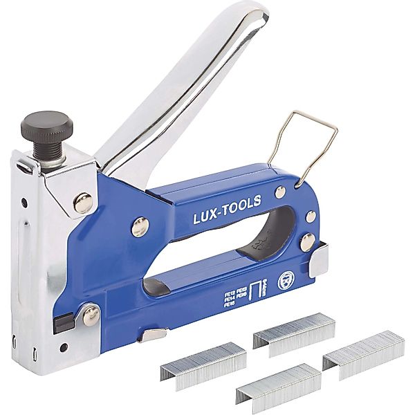 LUX-TOOLS Handtacker für Feindrahtklammern 6 mm - 14 mm Metall günstig online kaufen