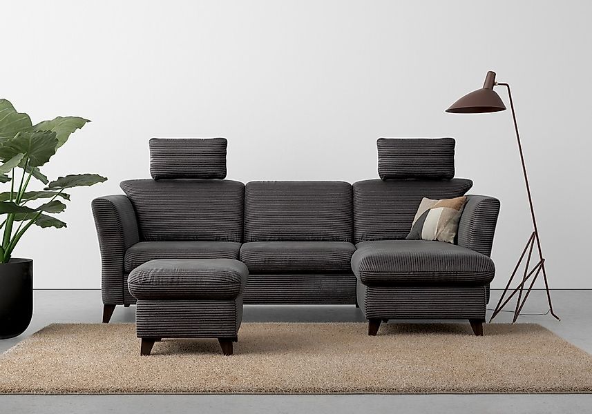 Home affaire Ecksofa "Trelleborg L-Form" wahlweise mit Bettfunktion und Bet günstig online kaufen