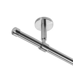 BASIT Gardinenstange Rohr Edelstahloptik 16 mm günstig online kaufen