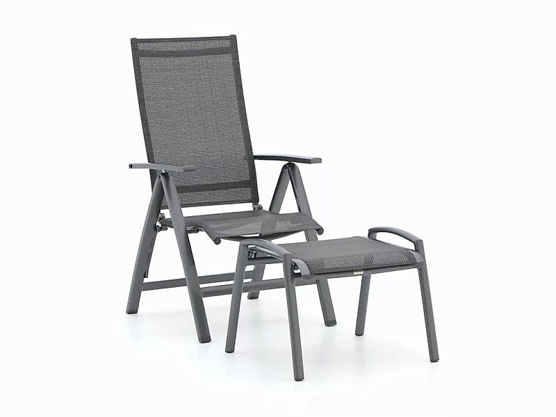 Bellagio Avenza Gartenstuhl Hochlehner mit Stresa Hocker günstig online kaufen