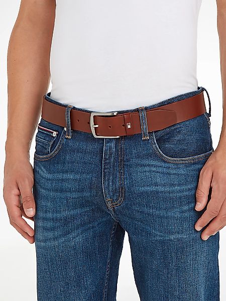 Tommy Hilfiger Ledergürtel "New Denton 4 cm", NEW DENTON BELT mit Flag-Logo günstig online kaufen