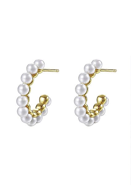 Hey Happiness Perlenohrringe Creolen Silber 925 günstig online kaufen
