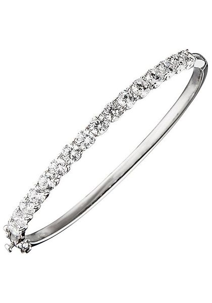 JOBO Armreif, oval 925 Silber mit Zirkonia günstig online kaufen