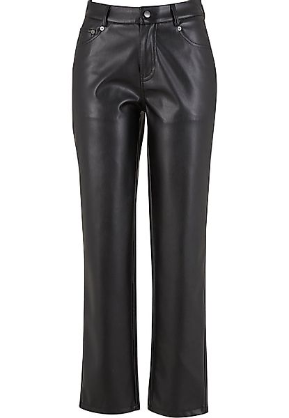 URBAN CLASSICS Stoffhose "Urban Classics Ladies Straight Leg Synthetic Leat günstig online kaufen