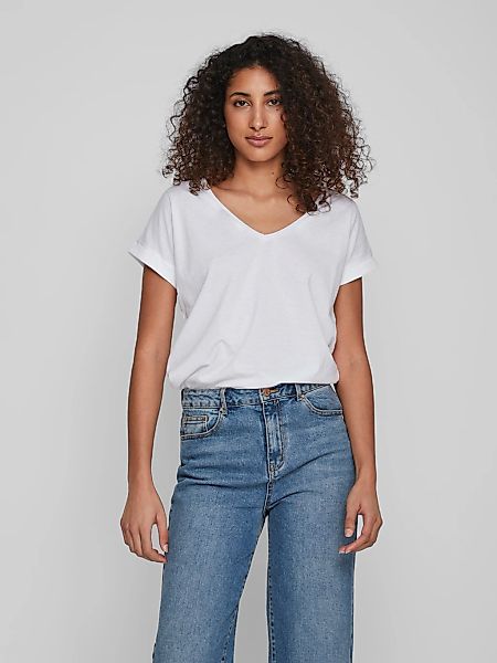 Vila V-Shirt "VIDREAMERS NEW V-NECK T-SHIRT - NOOS" günstig online kaufen