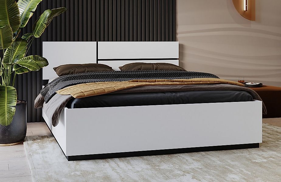 OTTO home Bettgestell "Cross, moderner Bettrahmen" Doppelbett in zwei Gröss günstig online kaufen