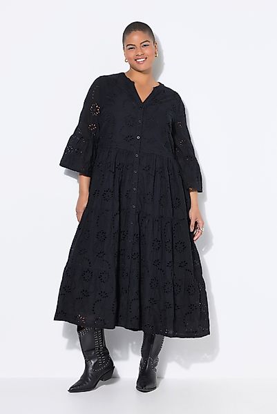 Studio Untold Maxikleid Maxikleid Lochstickerei Volants günstig online kaufen