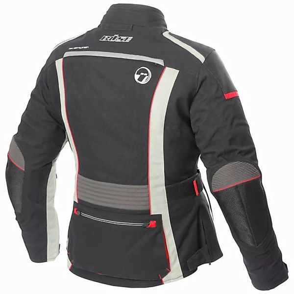 Büse Motorradjacke BÜSE Linda Textiljacke Damen schwarz/rot Gr. 42 Textilja günstig online kaufen