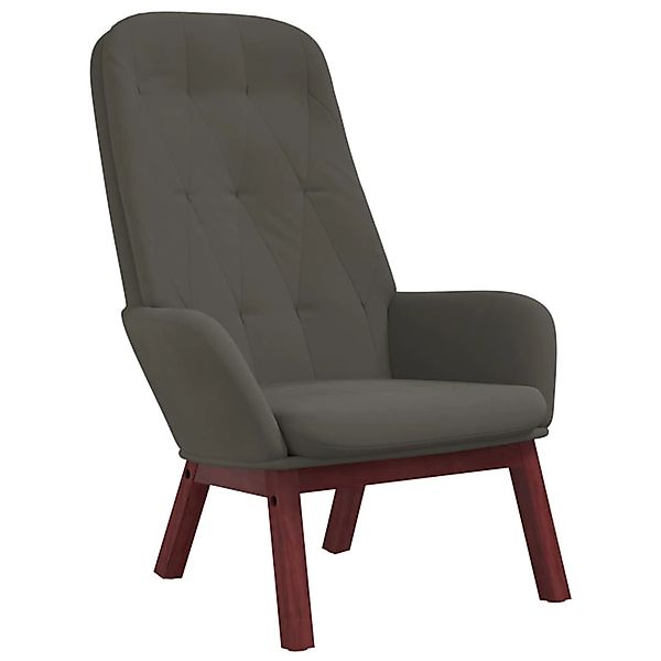 vidaXL Relaxsessel Dunkelgrau Samt 341219 günstig online kaufen