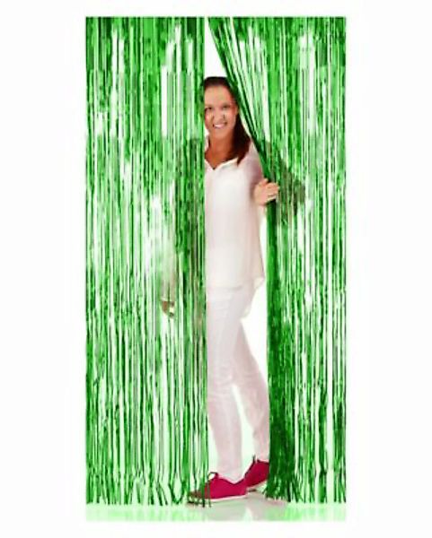 Lametta-Vorhang Türen grün   1 x 2 m Partydeko  Kinder günstig online kaufen