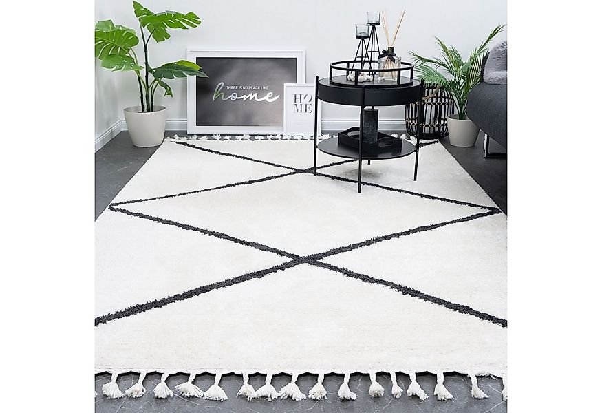 Consilio Concept Designteppich BERBER Teppich Wohnzimmer ivory creme weiß k günstig online kaufen