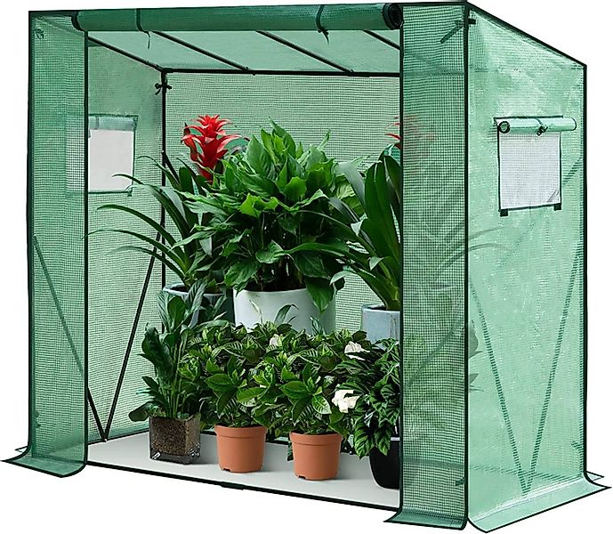 Woltu Gewächshaus, PE halbtransparent 130 g/m² günstig online kaufen