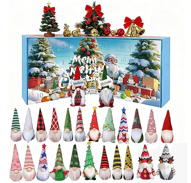 CLTYQ Adventskalender Gnome Adventskalender 2025, 24 Tage Weihnachtsgnome C günstig online kaufen