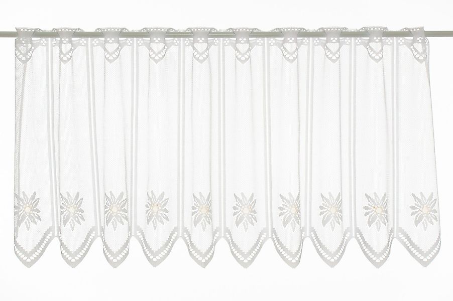 Gardinen Kranzusch Scheibengardine nach Maß Jacquard günstig online kaufen