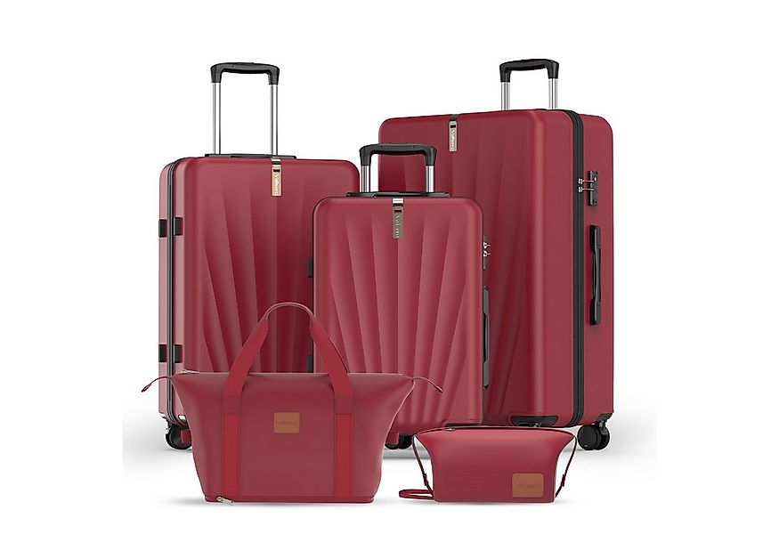 VALLSERO Trolleyset M-L-XL-Set, Gepäck mit Kosmetiktasche, Hartschalen-Koff günstig online kaufen