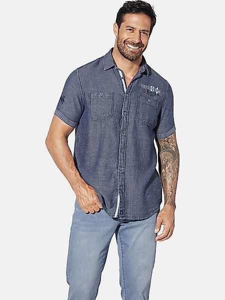 Jan Vanderstorm Kurzarmhemd BRYNGUR mit zwei Brusttaschen günstig online kaufen