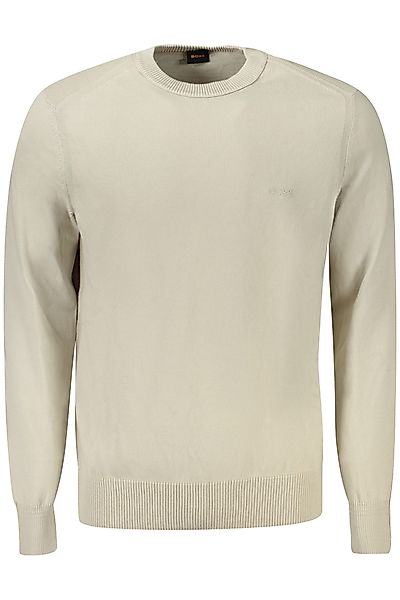 BOSS Strickpullover Eleganter Herrenpullover Beige mit günstig online kaufen