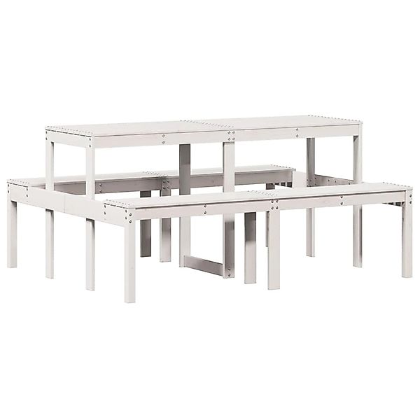 vidaXL Picknicktisch 160x134x75 cm Massivholz Kiefer 832563 günstig online kaufen