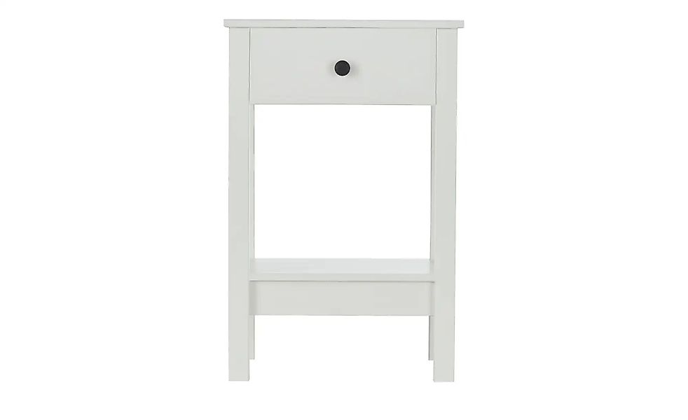 Beistelltisch aus Massivholz Landliv ¦ weiß ¦ Maße (cm): B: 46 H: 70 T: 37. günstig online kaufen