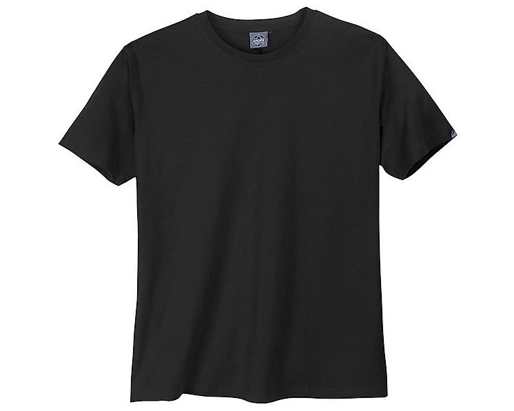 AHORN SPORTSWEAR Rundhalsshirt Ahorn Basic Rundhals T-Shirt schwarz Übergrö günstig online kaufen