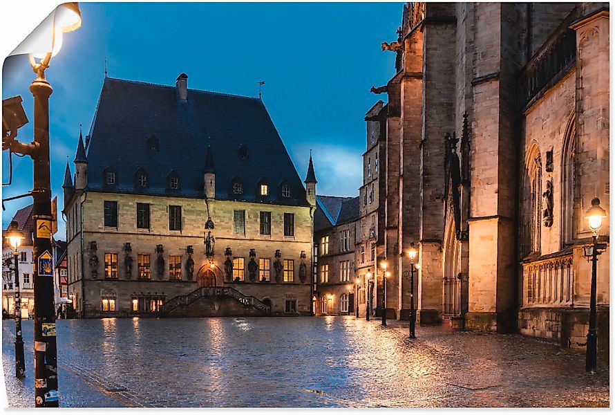 Artland Wandbild "Rathaus Osnabrück I", Gebäude, (1 St.), als Alubild, Outd günstig online kaufen