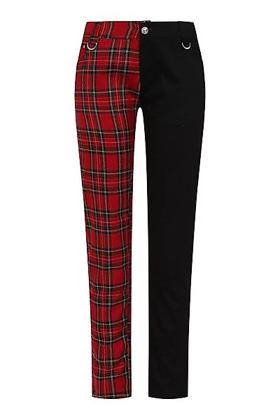 Banned Stoffhose Half The Damage Tartan günstig online kaufen